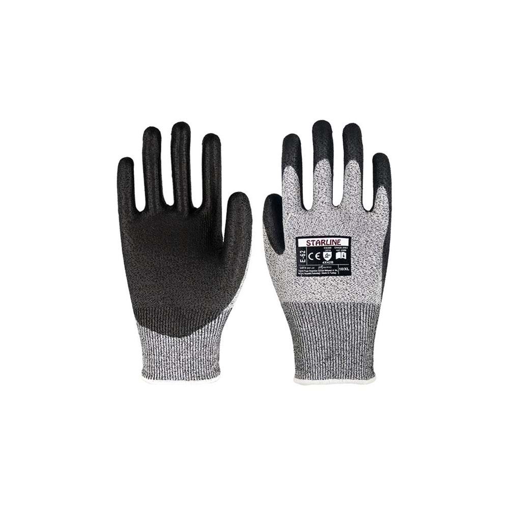 STARLİNE E-62 KESİLME DİRENÇLİ PU ELDİVEN 4X42B (9)