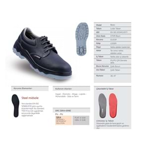 Mekap Loder R 070 Ayakkabı - 40 - ST00023-SİYAH-40