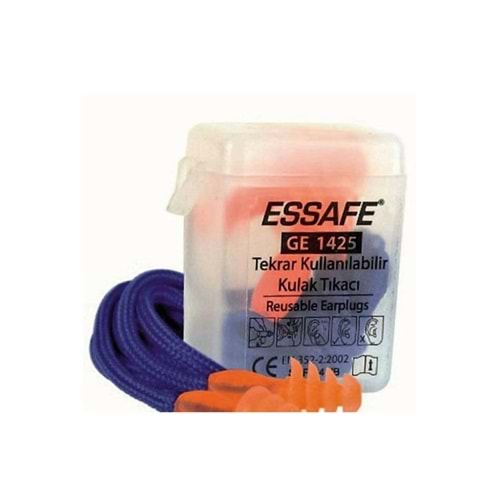 Essafe Kordonlu Kulak Tıkacı-Kutulu GE-1425 (2 Adet)