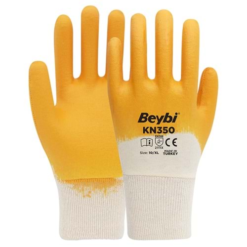 Beybi Pamuk Astarlı Nitril Eldiven Kn350(12 ÇİFT)