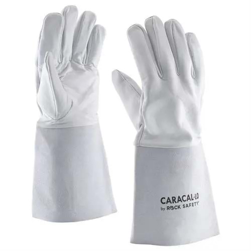 Rock Safety CARACAL-L0 Argon Gri Kaynak Eldiveni Deri 35 cm