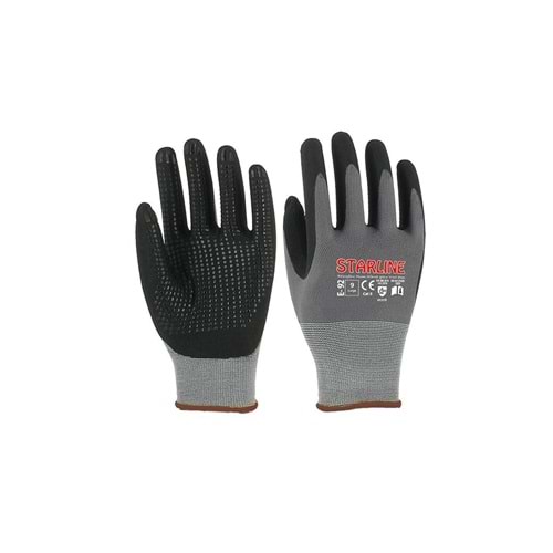 STARLİNE E-92 DOTLU KÖPÜK NİTRİL ELDİVEN 4121X(9)