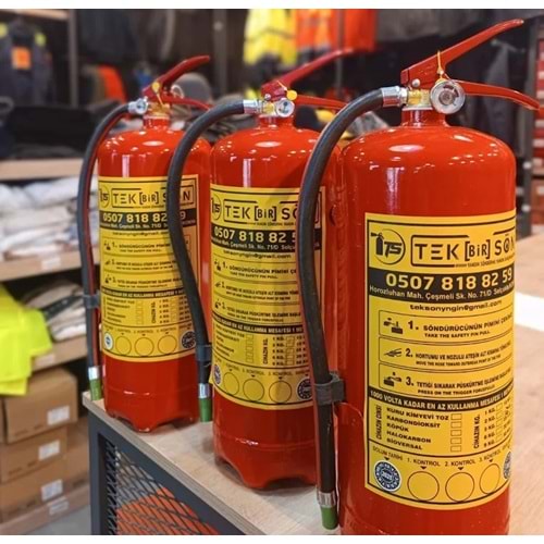 YANGIN SÖNDÜRÜCÜLER Kimyevi Tozlu - Kimyevi Toz - 6 KG. - ST01001--6 KG.
